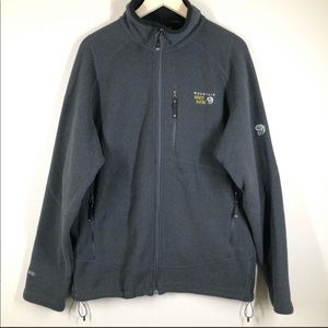 Mountain Hardwear Polartec Zip up fleece jacket Gray XL